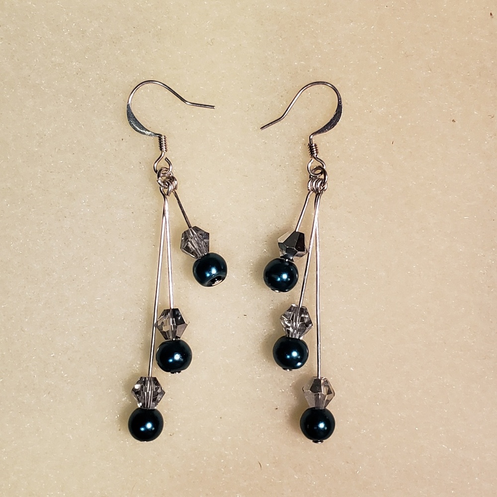 Hand made fashion earrings tiered